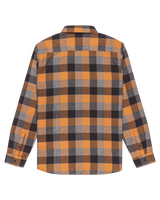 The Quiksilver Mens Motherfly Plaid Shirt in Almond Motherfly Check