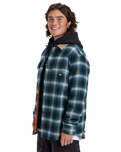 The Quiksilver Mens Mercury Desert Shadow Check Shirt in Orion Blue Desert Shadow