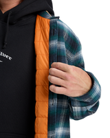 The Quiksilver Mens Mercury Desert Shadow Check Shirt in Orion Blue Desert Shadow