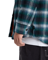 The Quiksilver Mens Mercury Desert Shadow Check Shirt in Orion Blue Desert Shadow