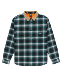 The Quiksilver Mens Mercury Desert Shadow Check Shirt in Orion Blue Desert Shadow