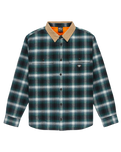 The Quiksilver Mens Mercury Desert Shadow Check Shirt in Orion Blue Desert Shadow