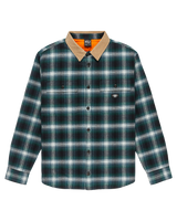 The Quiksilver Mens Mercury Desert Shadow Check Shirt in Orion Blue Desert Shadow