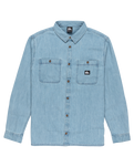 The Quiksilver Mens Bozeman Denim Shirt in Flint Stone