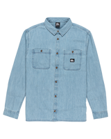 The Quiksilver Mens Bozeman Denim Shirt in Flint Stone
