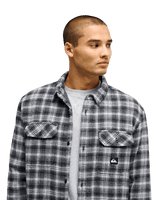 The Quiksilver Mens Venture Sherpa Shirt in Black Venture