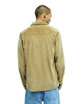The Quiksilver Mens Venture Cord Shirt in Kelp
