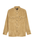 The Quiksilver Mens Venture Cord Shirt in Kelp