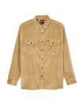 The Quiksilver Mens Venture Cord Shirt in Kelp