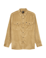 The Quiksilver Mens Venture Cord Shirt in Kelp