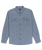 The Quiksilver Mens Salt Lake Waffle Shirt in China Blue Salt Lake