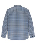 The Quiksilver Mens Salt Lake Waffle Shirt in China Blue Salt Lake