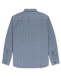 The Quiksilver Mens Salt Lake Waffle Shirt in China Blue Salt Lake