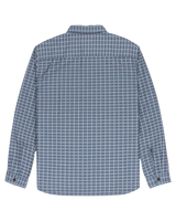 The Quiksilver Mens Salt Lake Waffle Shirt in China Blue Salt Lake
