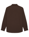 The Quiksilver Mens Motherfly Solid Shirt in Chocolate Brown