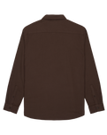 The Quiksilver Mens Motherfly Solid Shirt in Chocolate Brown