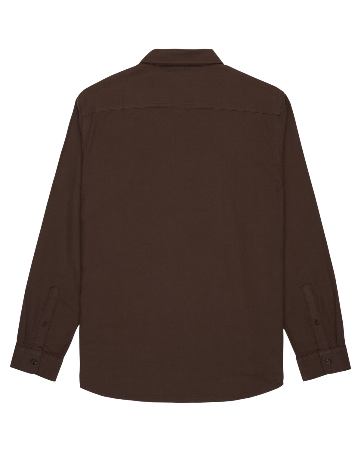 The Quiksilver Mens Motherfly Solid Shirt in Chocolate Brown
