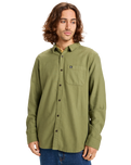 The Quiksilver Mens Motherfly Solid Shirt in Loden Green