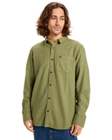 The Quiksilver Mens Motherfly Solid Shirt in Loden Green