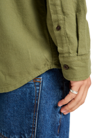 The Quiksilver Mens Motherfly Solid Shirt in Loden Green