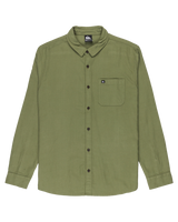 The Quiksilver Mens Motherfly Solid Shirt in Loden Green
