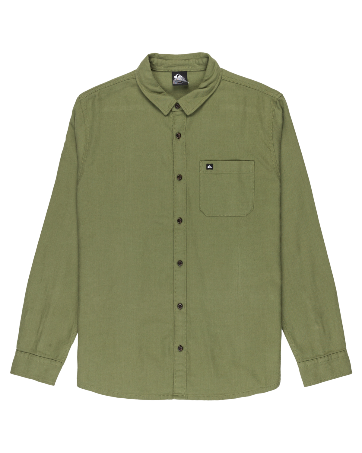 The Quiksilver Mens Motherfly Solid Shirt in Loden Green