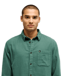 The Quiksilver Mens Motherfly Solid Shirt in Forest