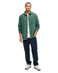 The Quiksilver Mens Motherfly Solid Shirt in Forest