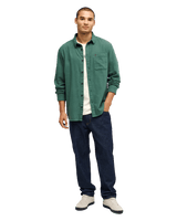 The Quiksilver Mens Motherfly Solid Shirt in Forest