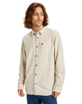 The Quiksilver Mens Motherfly Solid Shirt in Moonstruck