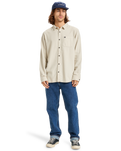 The Quiksilver Mens Motherfly Solid Shirt in Moonstruck