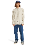 The Quiksilver Mens Motherfly Solid Shirt in Moonstruck