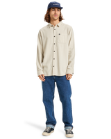 The Quiksilver Mens Motherfly Solid Shirt in Moonstruck