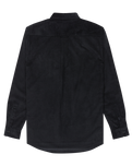 The Quiksilver Mens Smoke Trail Corduroy Shirt in Black