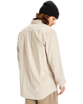 The Quiksilver Mens Smoke Trail Corduroy Shirt in Moonstruck