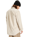 The Quiksilver Mens Smoke Trail Corduroy Shirt in Moonstruck