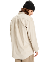 The Quiksilver Mens Smoke Trail Corduroy Shirt in Moonstruck