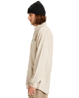 The Quiksilver Mens Smoke Trail Corduroy Shirt in Moonstruck