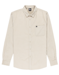 The Quiksilver Mens Smoke Trail Corduroy Shirt in Moonstruck