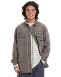 The Quiksilver Mens Mohab Shirt in Chocolate Brown