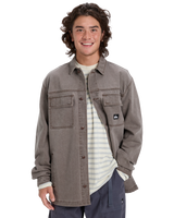 The Quiksilver Mens Mohab Shirt in Chocolate Brown