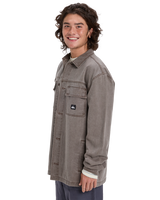 The Quiksilver Mens Mohab Shirt in Chocolate Brown