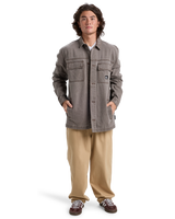 The Quiksilver Mens Mohab Shirt in Chocolate Brown