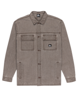 The Quiksilver Mens Mohab Shirt in Chocolate Brown