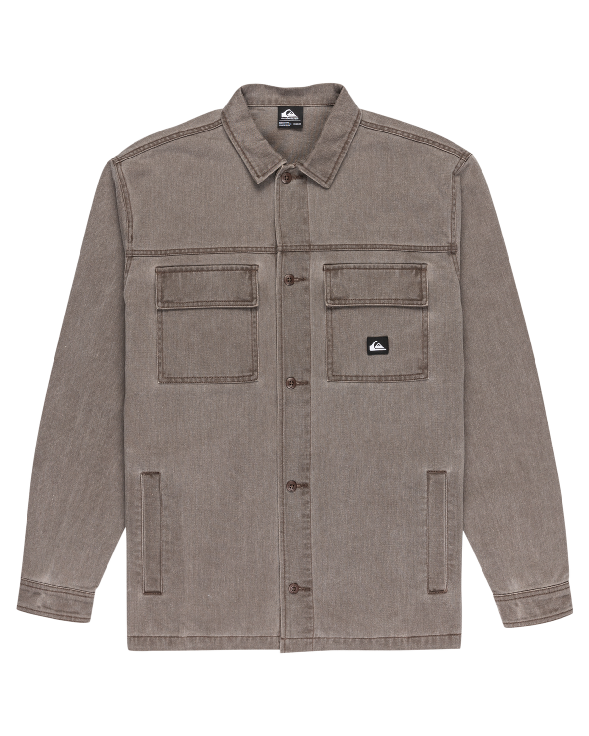 The Quiksilver Mens Mohab Shirt in Chocolate Brown
