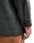 The Quiksilver Mens Mohab Washed Twill Shirt in Black