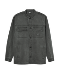 The Quiksilver Mens Mohab Washed Twill Shirt in Black