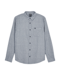 The Quiksilver Mens Motherfly Heather Shirt in Dark Navy Heather