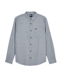 The Quiksilver Mens Motherfly Heather Shirt in Dark Navy Heather