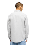 The Quiksilver Mens Motherfly Heather Shirt in Light Grey Heather